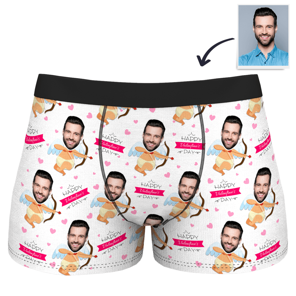 Boxer Brief with Face Gift For Boyfriend - Happy Valentine's day - Giftlab