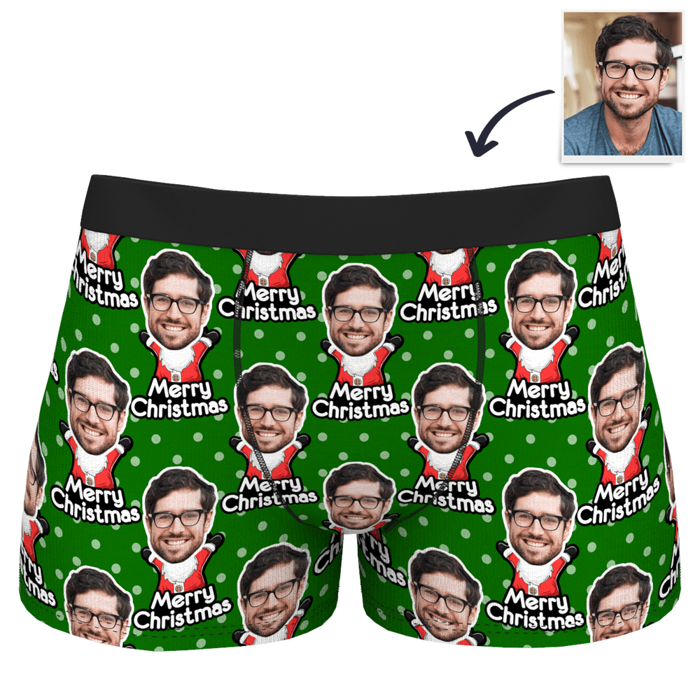 Christmas Gifts | Personalized Boxers Men's Boxer Underwear - Santa Claus - Giftlab