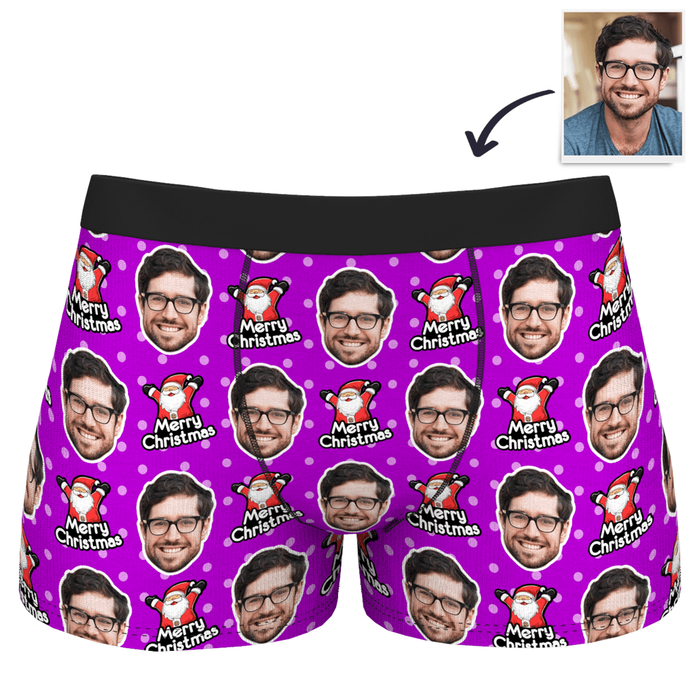 Boxer Brief with Face - Christmas Santa Claus - Giftlab