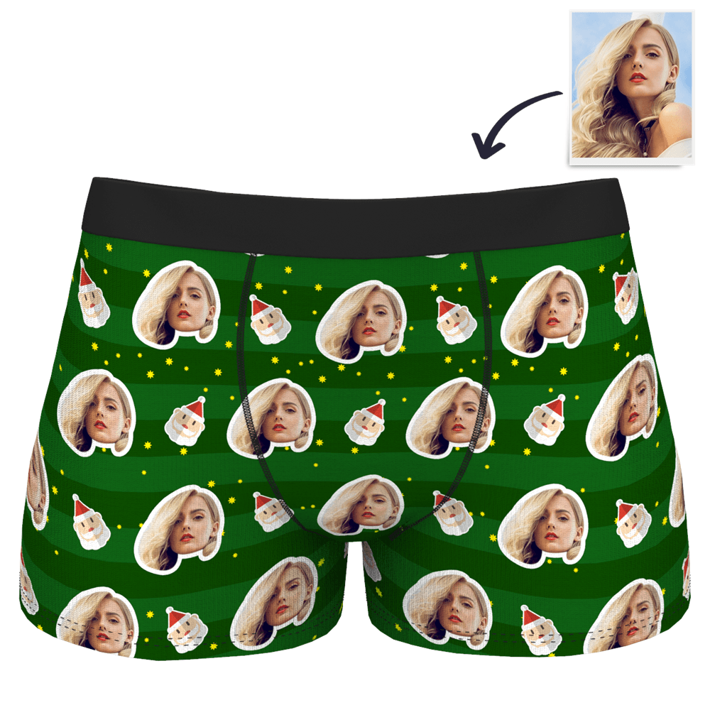 Boxer Brief with Face - Christmas Santa Claus - Giftlab