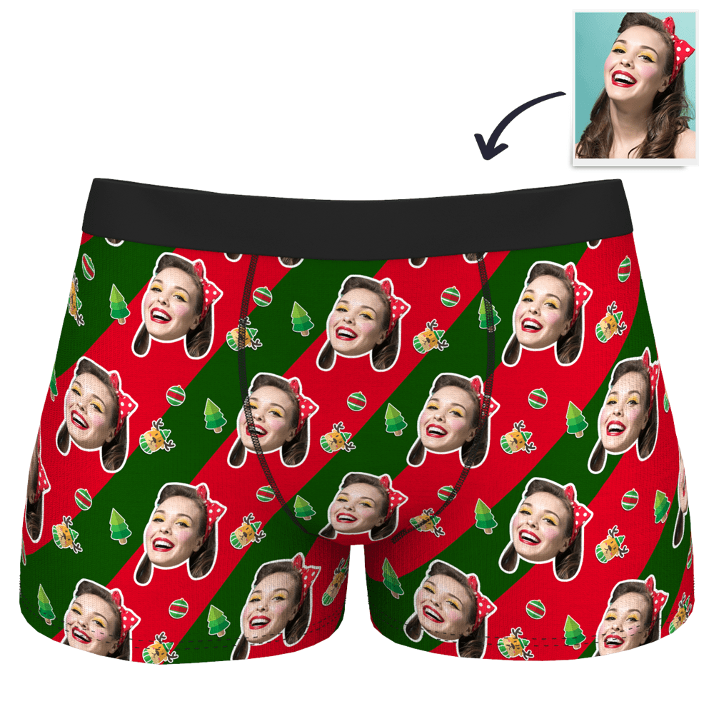 Customized Boxer Shorts Christmas Gifts -Stripe - Giftlab