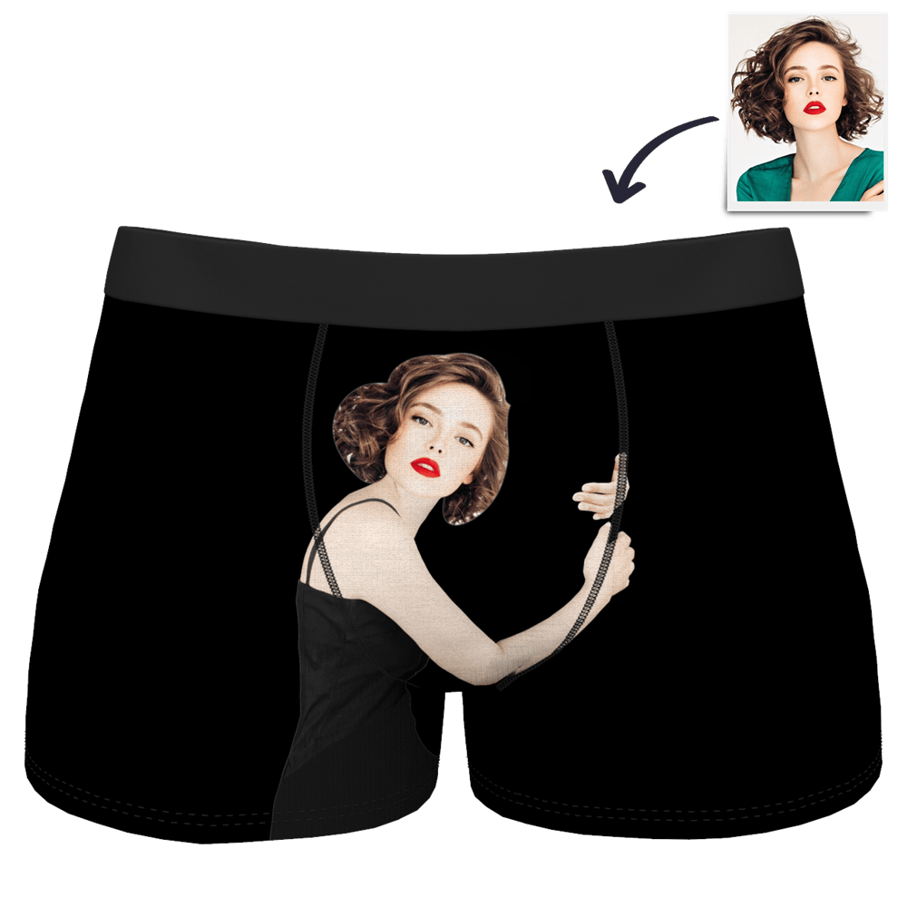 Custom Face Boxer Funny Gift For Him - Light Skin - Giftlab