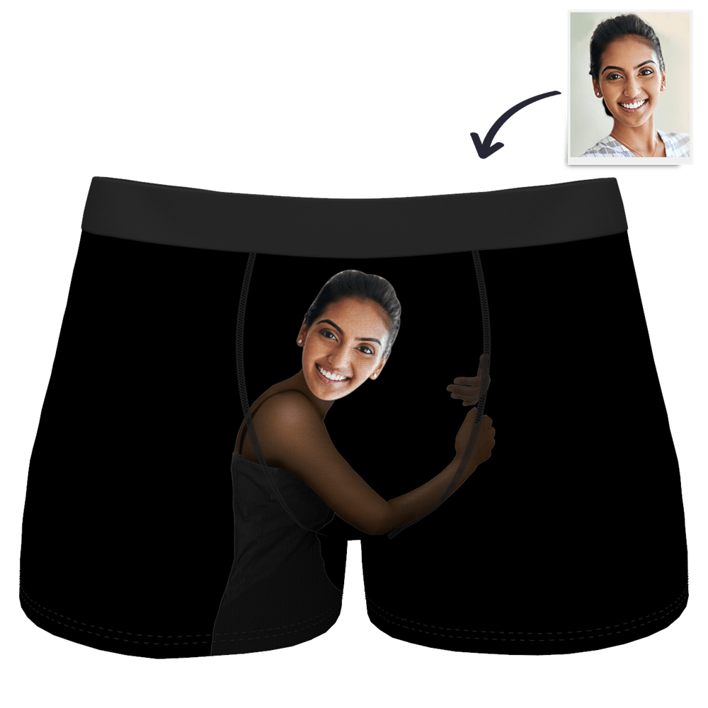 Boyfriend Gift Customized Face Boxer - Dark Skin - Giftlab