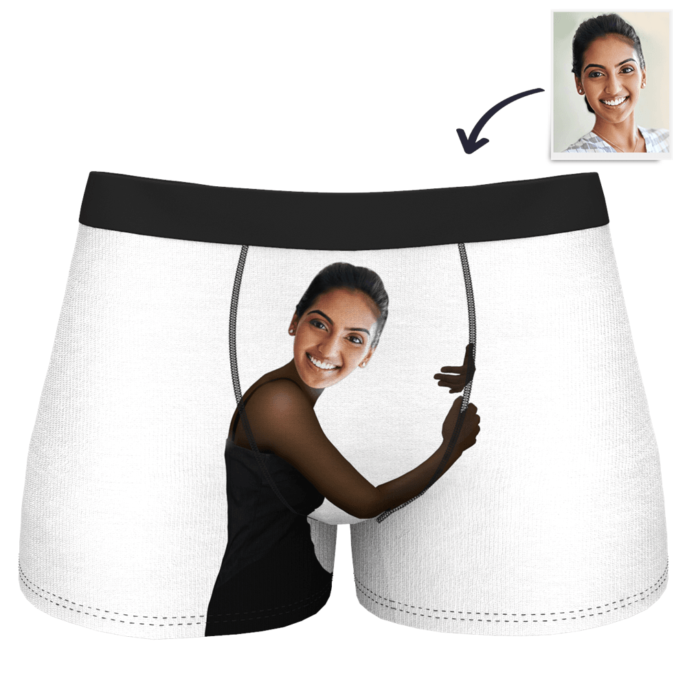 Boyfriend Gift Customized Face Boxer - Dark Skin - Giftlab
