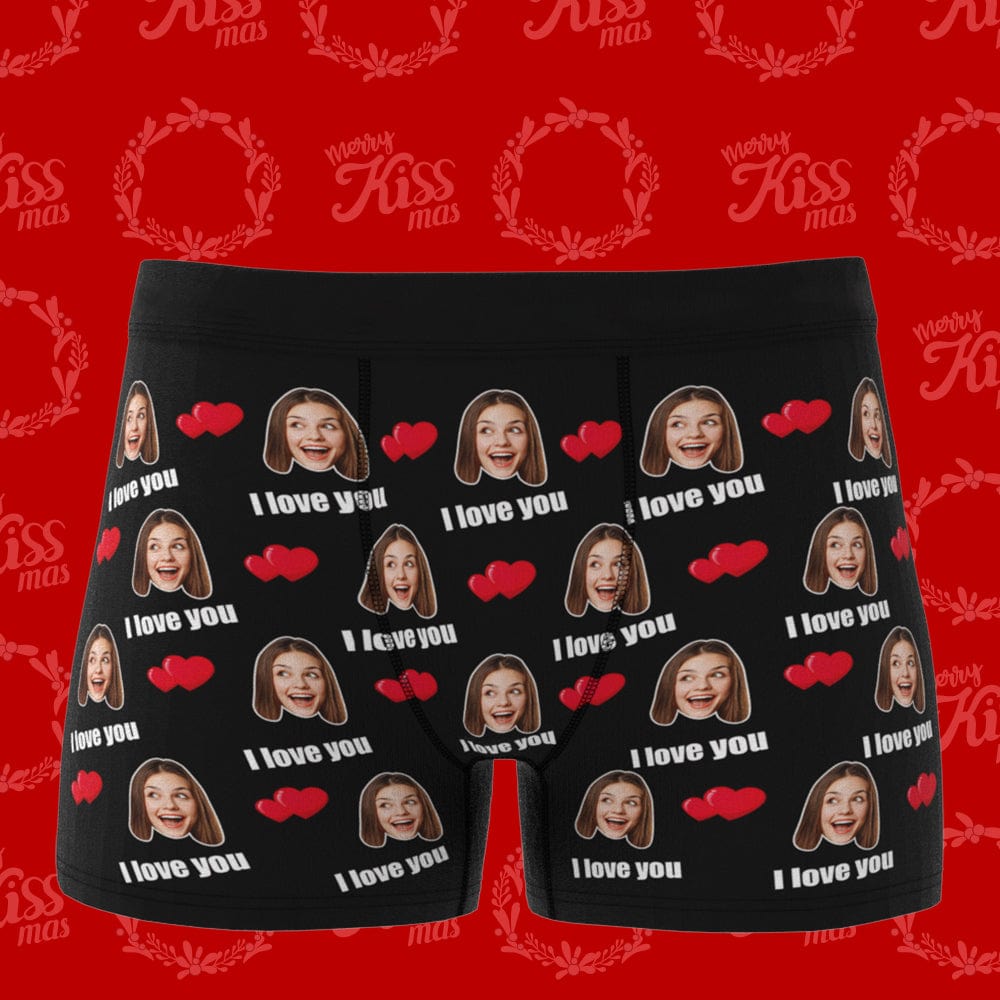 Christmas Gifts Custom Underwear Face Boxers Gift For Him- 6 Colors - Giftlab