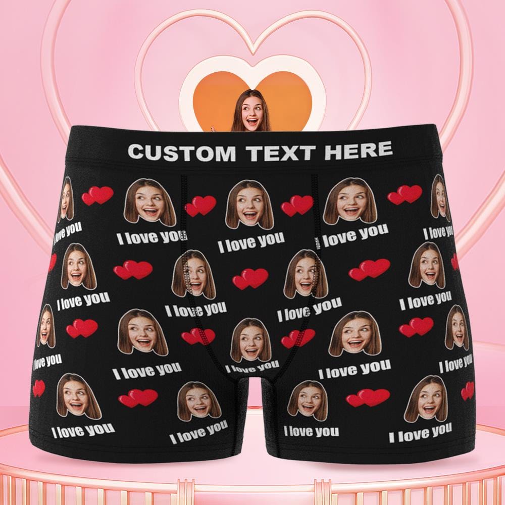 Custom Love Boxer Gifts for Husband Shorts 3D Online Preview - Giftlab