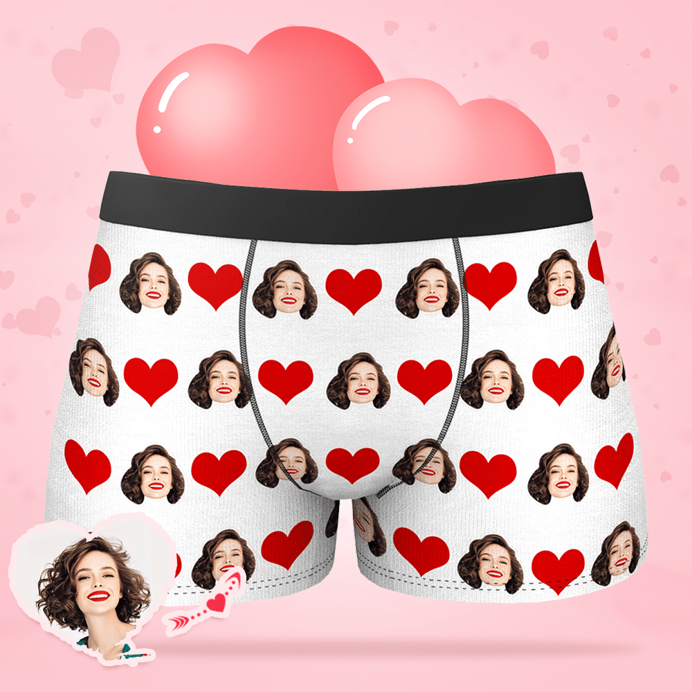 Customized Boxer Birthday Gifts for Boyfriend Heart - 5 Colors - Giftlab
