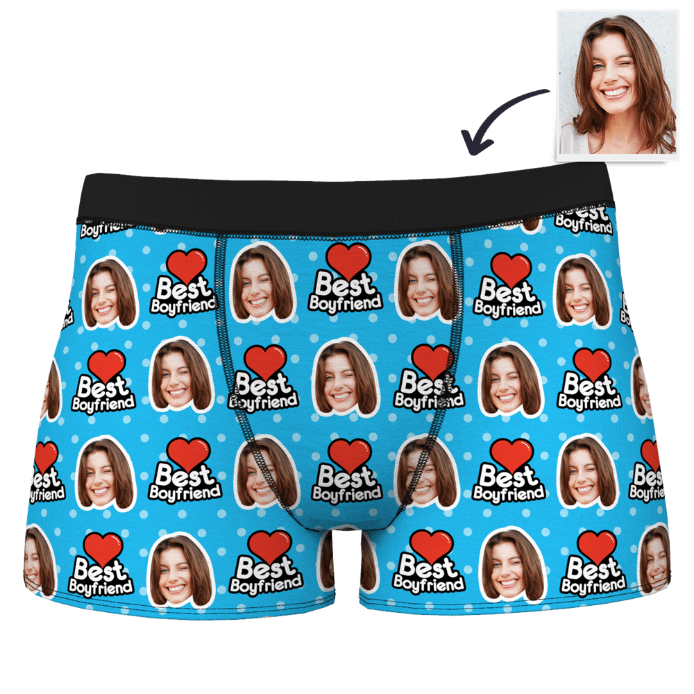 Boxer Brief Underwear with Face - Best Boyfriend - Giftlab