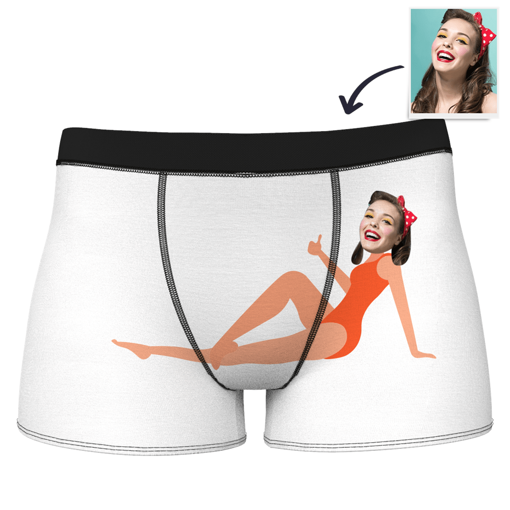 Custom Boxer Shorts -Girlfriends Sexy Swimsuit - Giftlab
