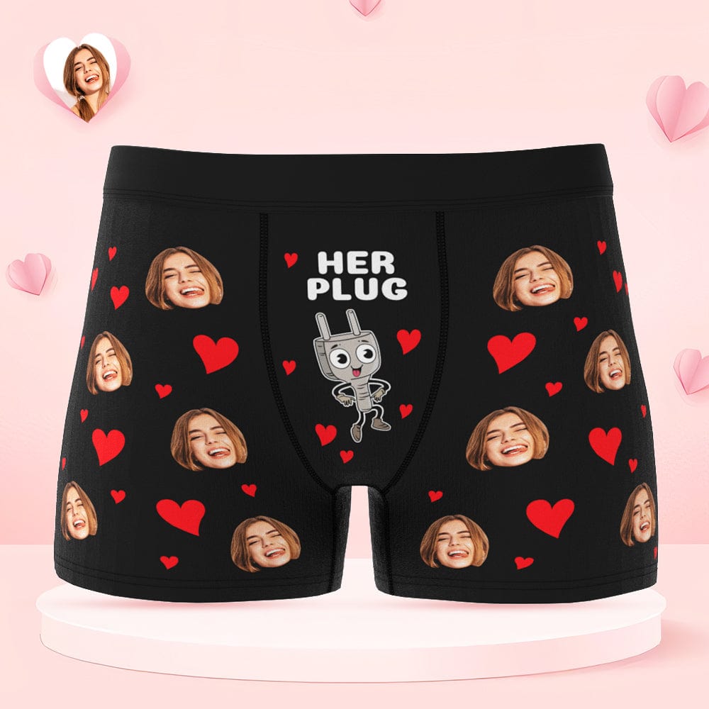 Custom Face Couple Underwear Personalized Boxer Briefs and Panties Valentine's Day Gifts - Giftlab