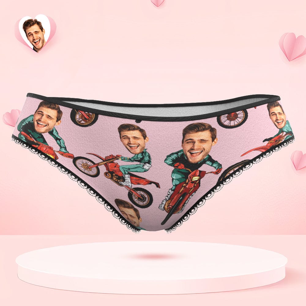 Custom Face Panties Personalized Photo Women's Lace Panties When It's Wet Slide Er In Valentine's Day Gift - Giftlab