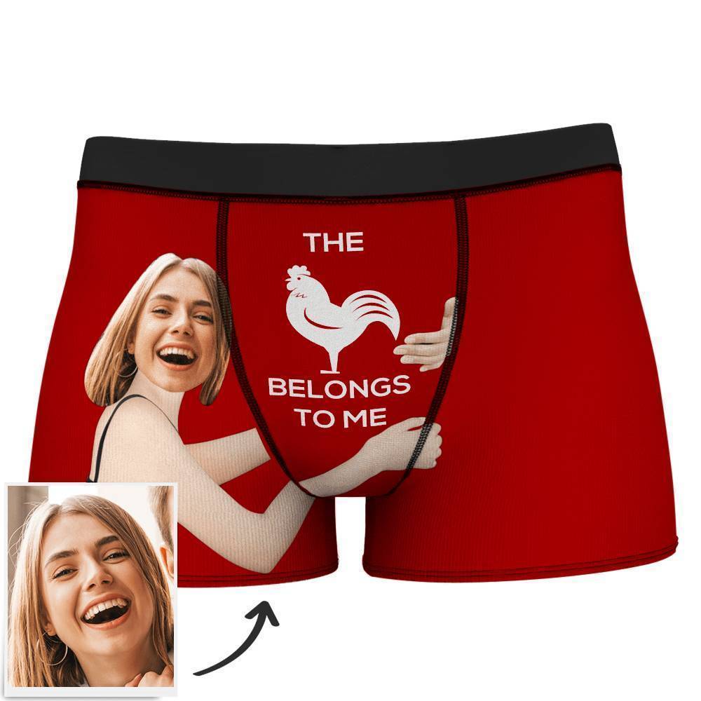 GiftLAB Custom Boxer Shorts With Your Face On Them Hugging Novelty Undies Gifts Ideas For Boyfriend - Giftlab