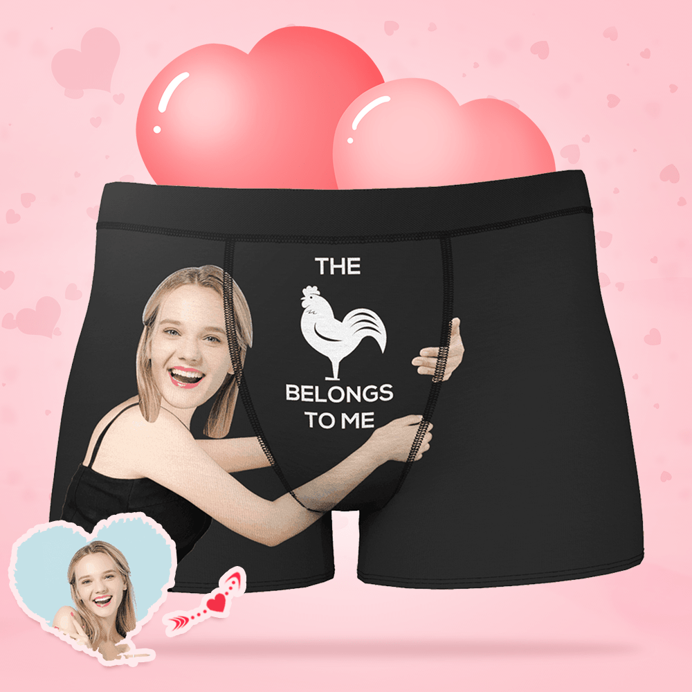 GiftLAB Custom Boxer Shorts With Your Face On Them Hugging Novelty Undies Gifts Ideas For Boyfriend - Giftlab