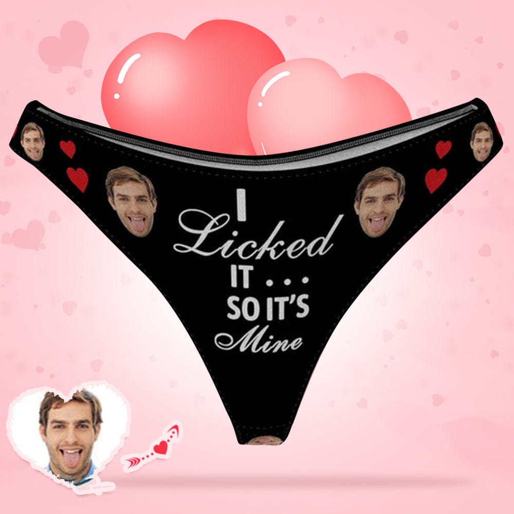 Personalize Face Thong - I Licked so it's Mine - Giftlab