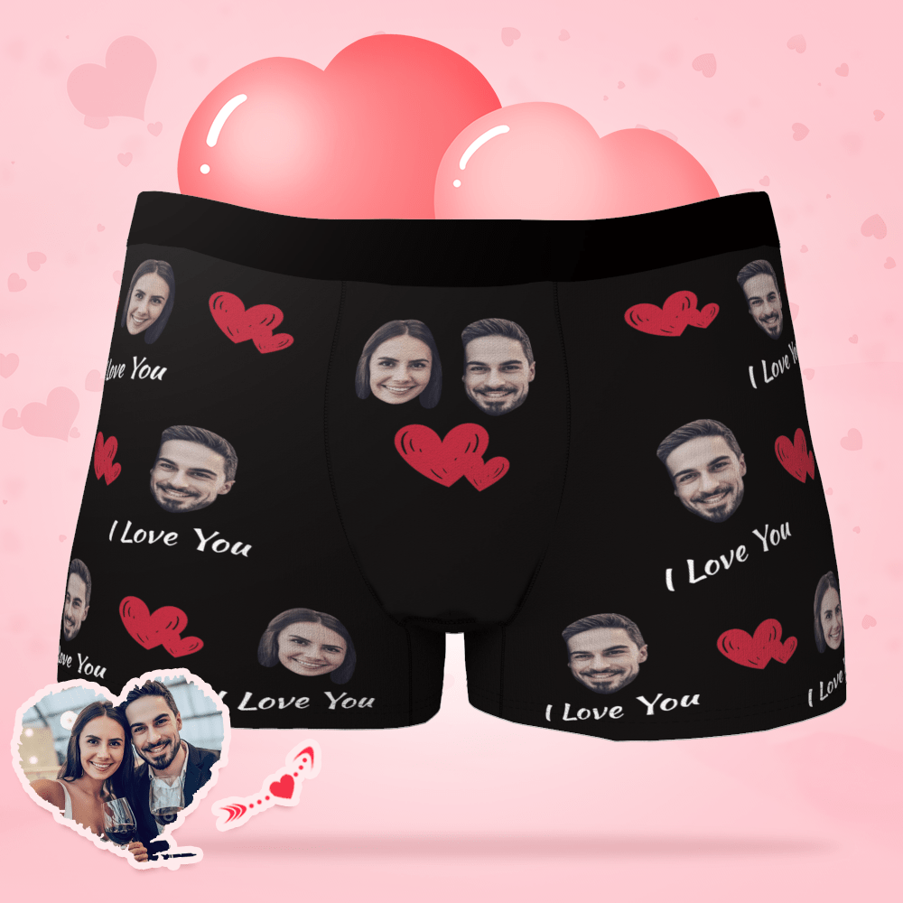 Face Boxers Gift For Husband Valentines Day Gifts For Him - Giftlab