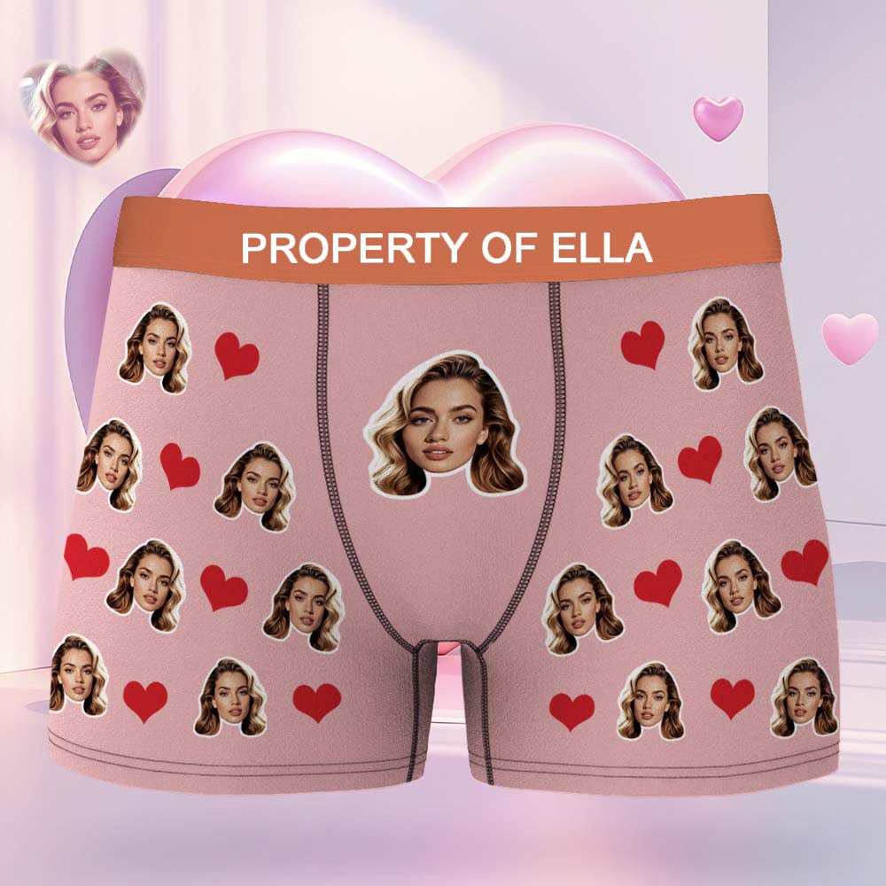 GiftLAB Custom Face Boxer Personalized Underwear Valentine’s Day Creative Gifts For Boyfriend - Giftlab