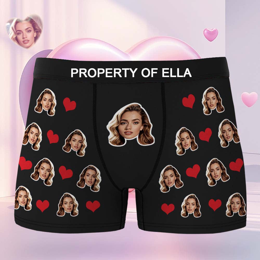 GiftLAB Custom Face Boxer Personalized Underwear Valentine’s Day Creative Gifts For Boyfriend - Giftlab