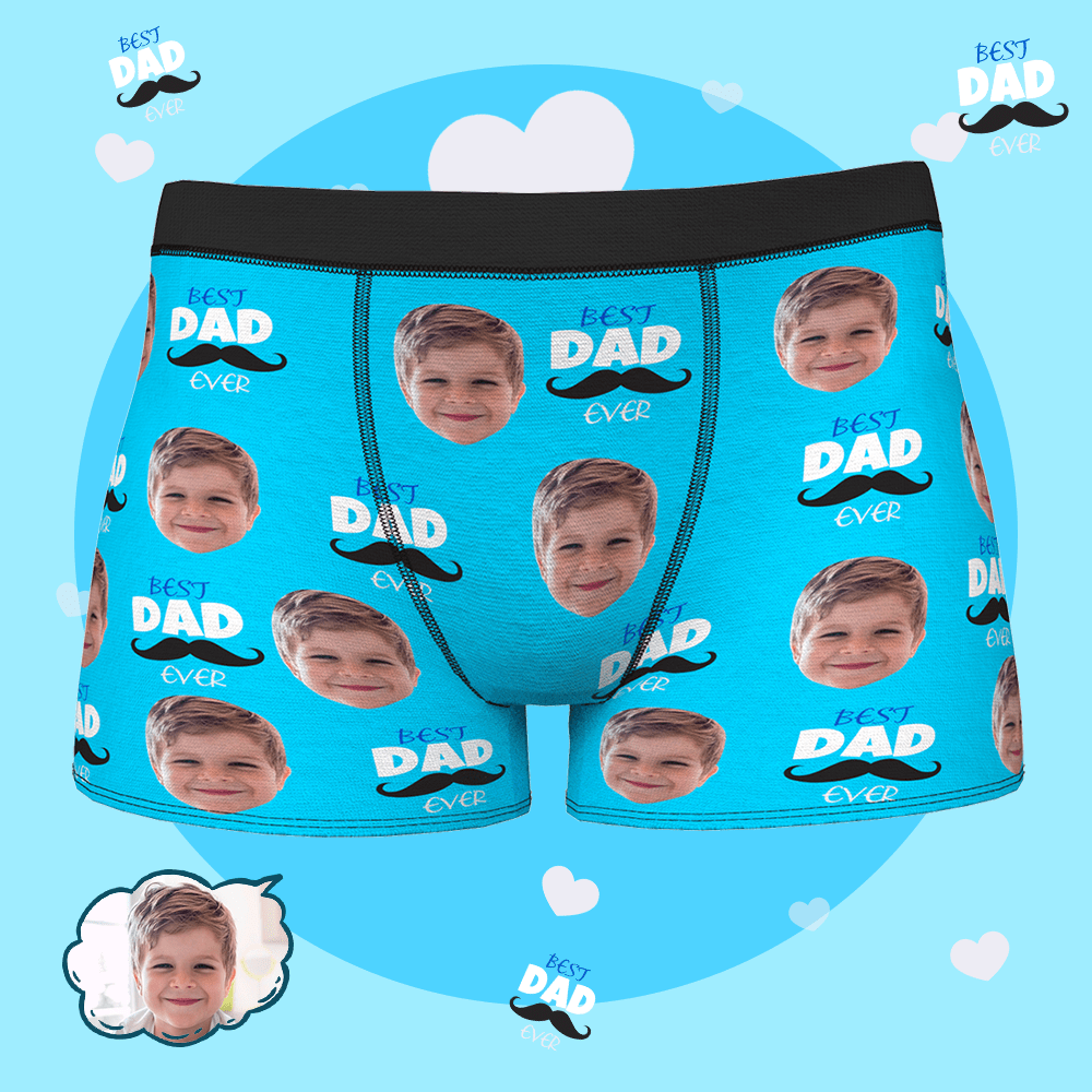Custom Face Boxer Briefs Father's Day Gifts Best Father's Boxer Briefs - Giftlab