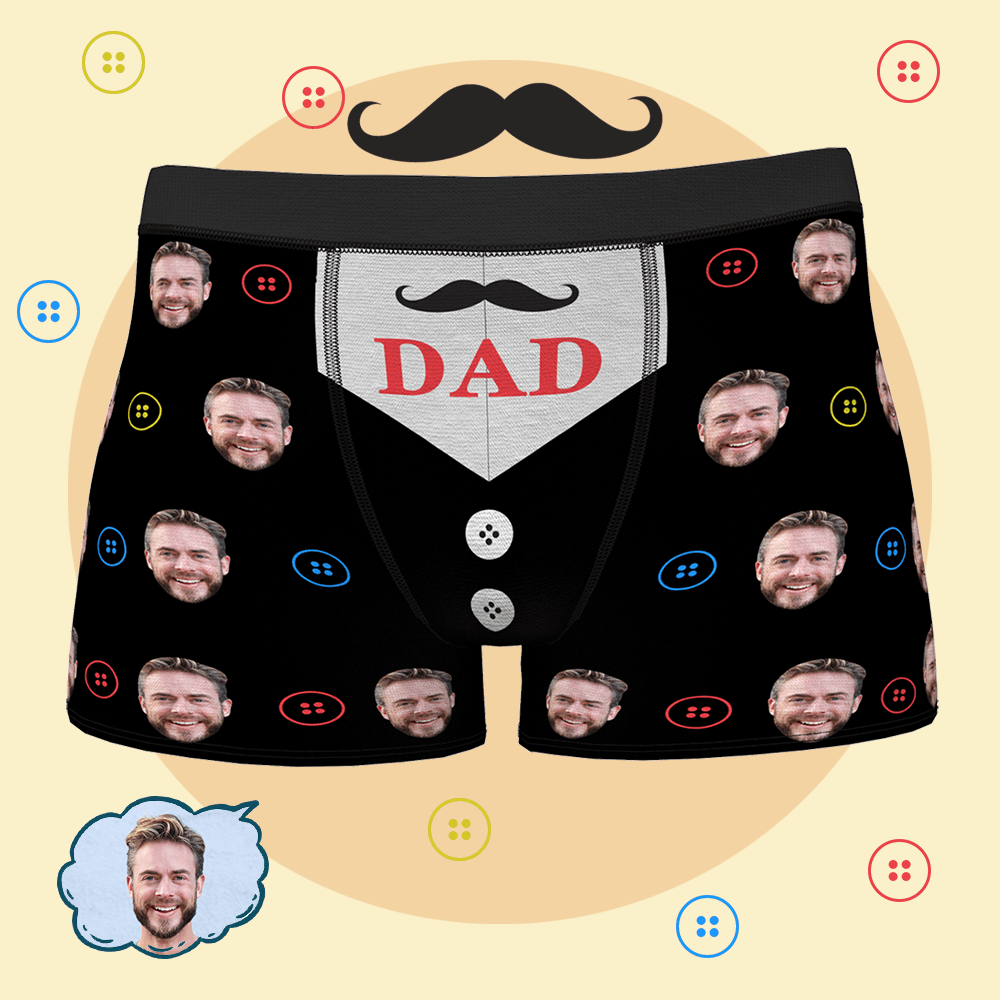 Personalized Photo Underwear Birthday Gifts for Dad - Giftlab