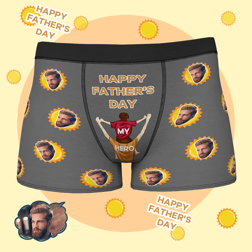 Custom Face Men's Boxer Best Father's Boxer Briefs - Giftlab