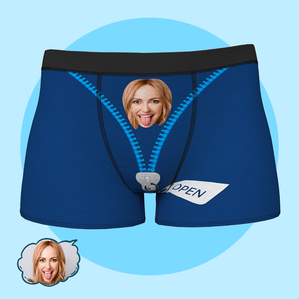 Custom Photo Underwear Custom Boxer Anniversary Gifts for Boyfriend - Giftlab