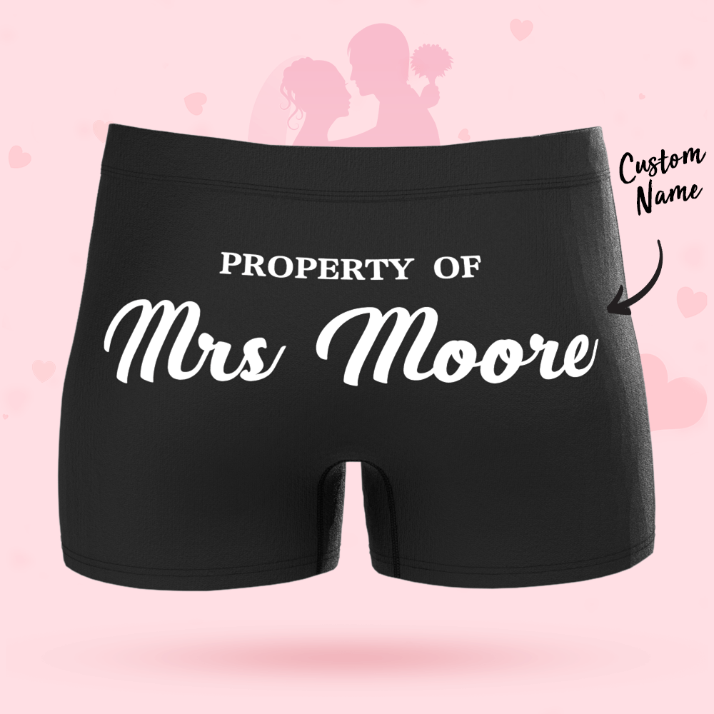 Custom Name Boxers Funny Wedding Gifts for Bridegroom Unique Groomsmen Gifts - Giftlab