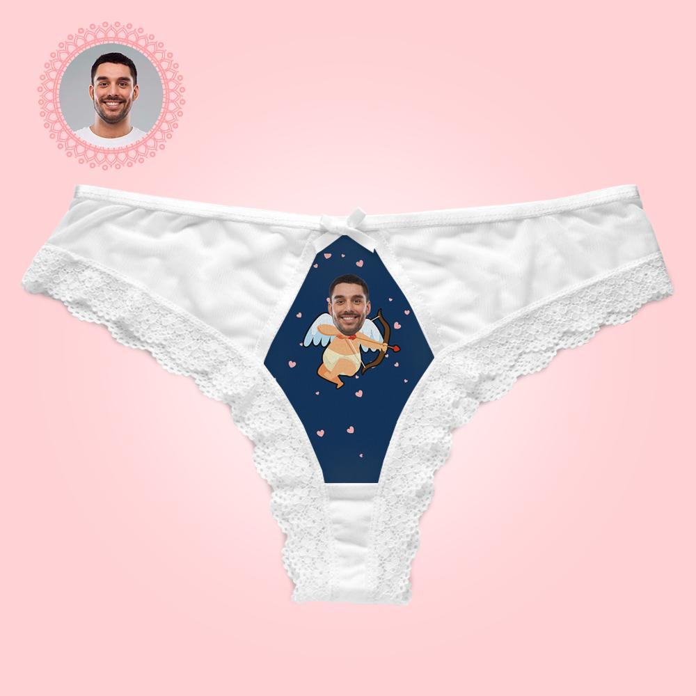 Face Lace Panties White Lace Panties Cupid Lover Underwear - Giftlab