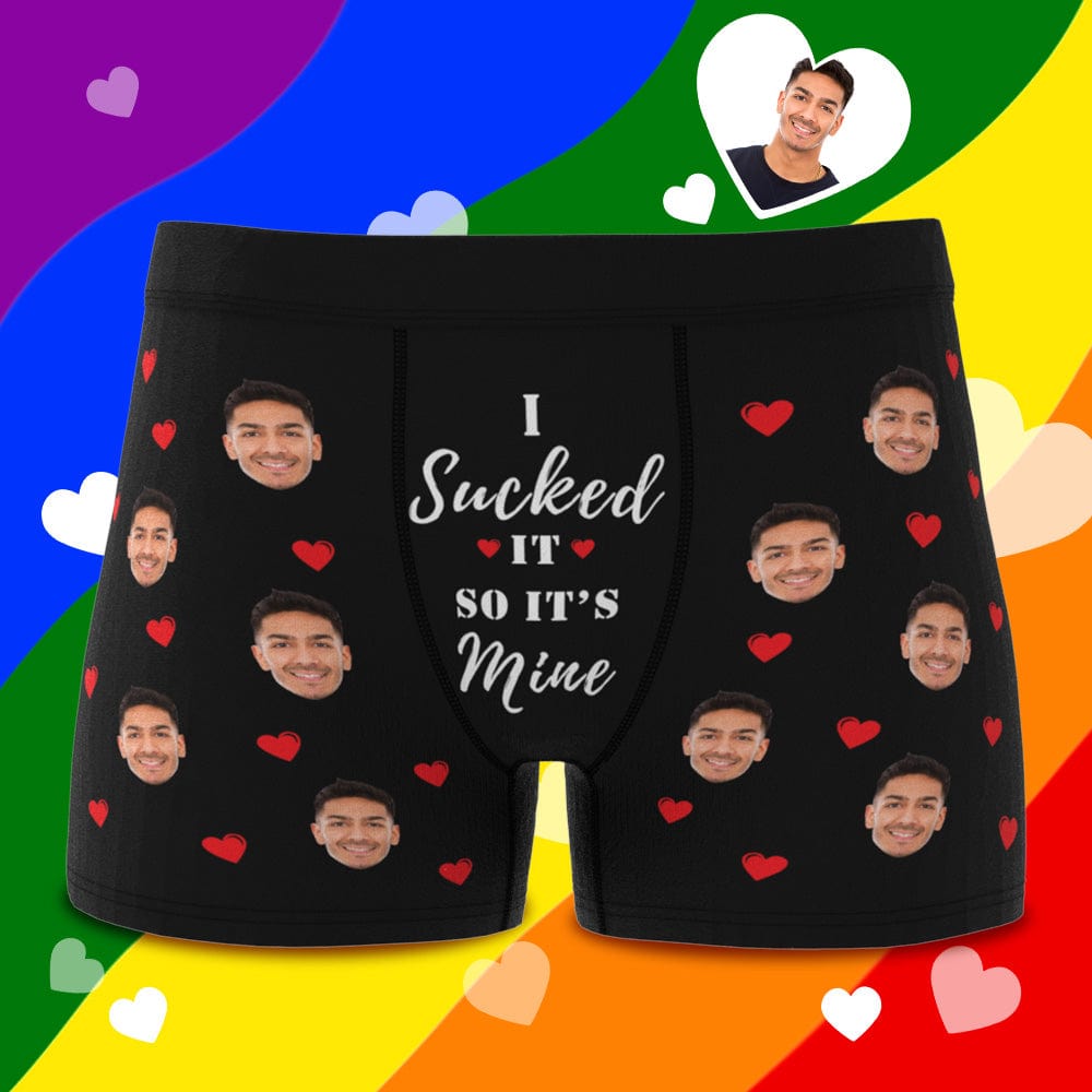 Personalized Face Boxers Custom Photo Underwear 3D Online Preview Gift For Gay - Giftlab