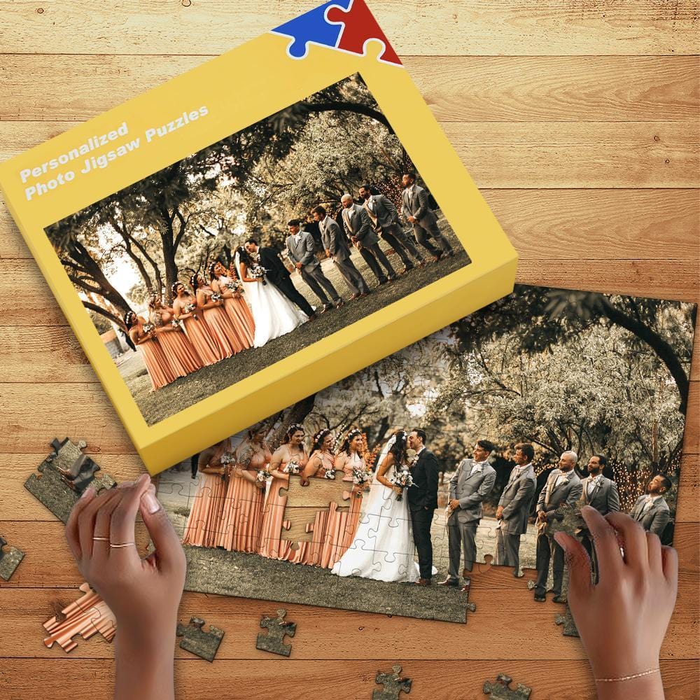 Personalized Jigsaw Puzzle Wedding Anniversary Gift - Giftlab
