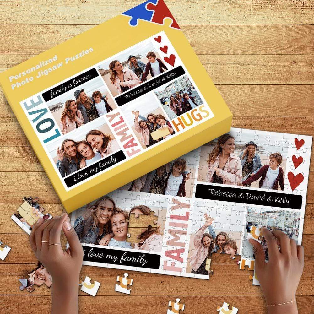 Personalized Jigsaw Puzzle Anniversary Gifts for Family - Giftlab