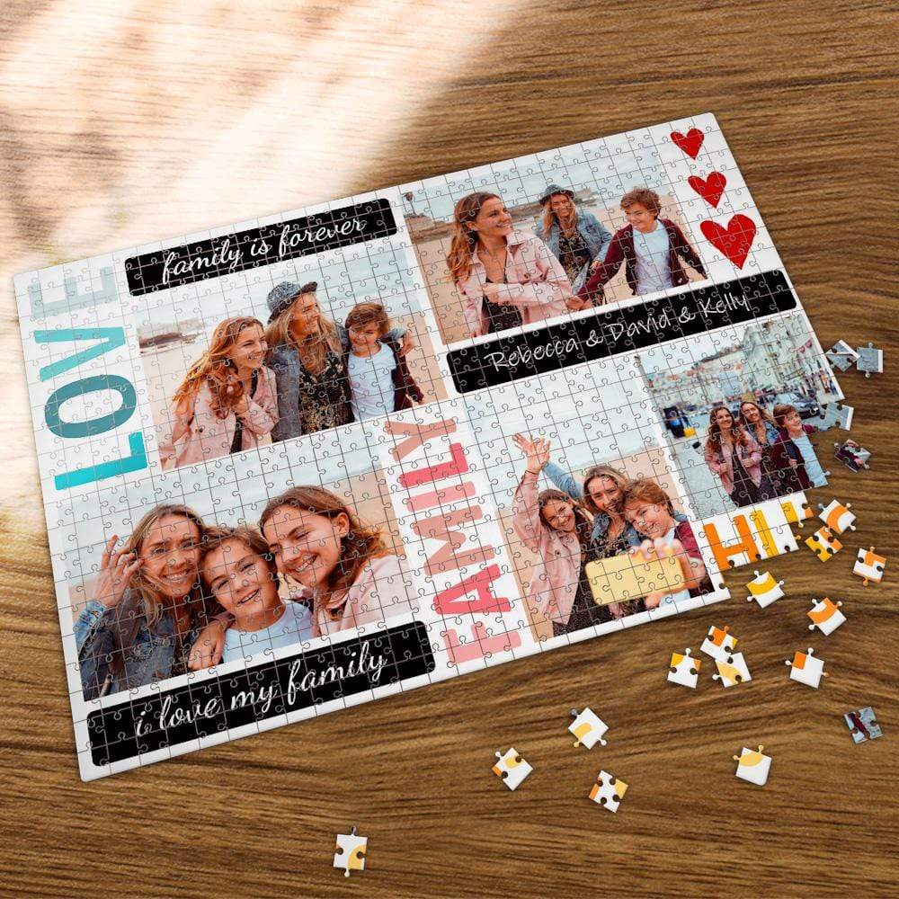 Personalized Jigsaw Puzzle Anniversary Gifts for Family - Giftlab