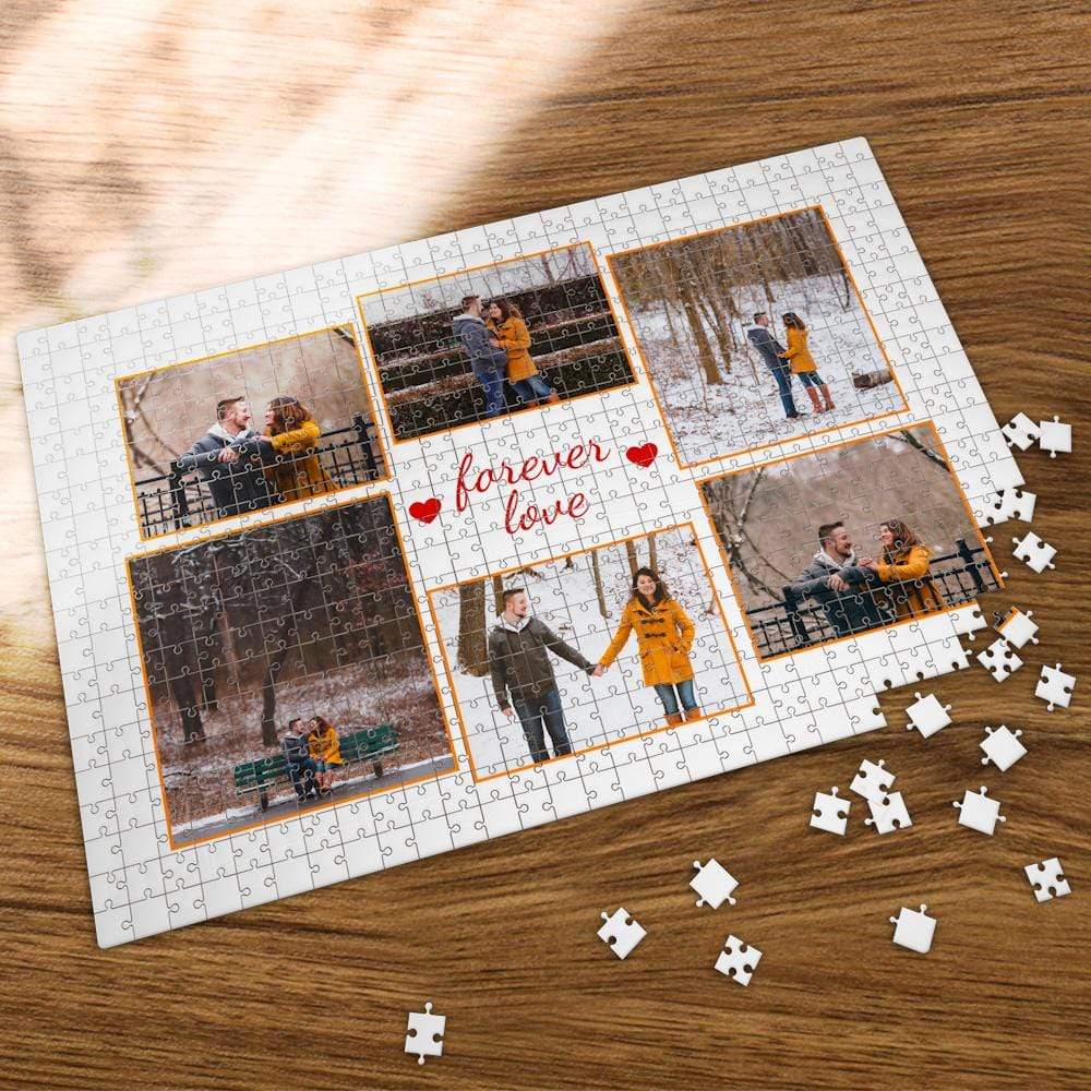 Personalized Jigsaw Puzzle Anniversary Gift (35-1000 Pieces) - Giftlab