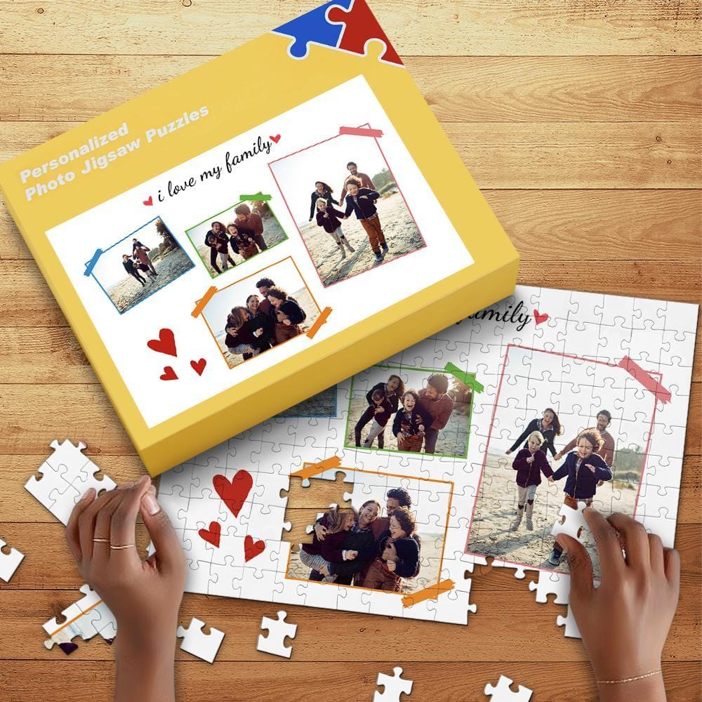 Father's Day Puzzle Custom Photo Puzzle Father's Day Gift  (35-1000 Pieces) - Giftlab
