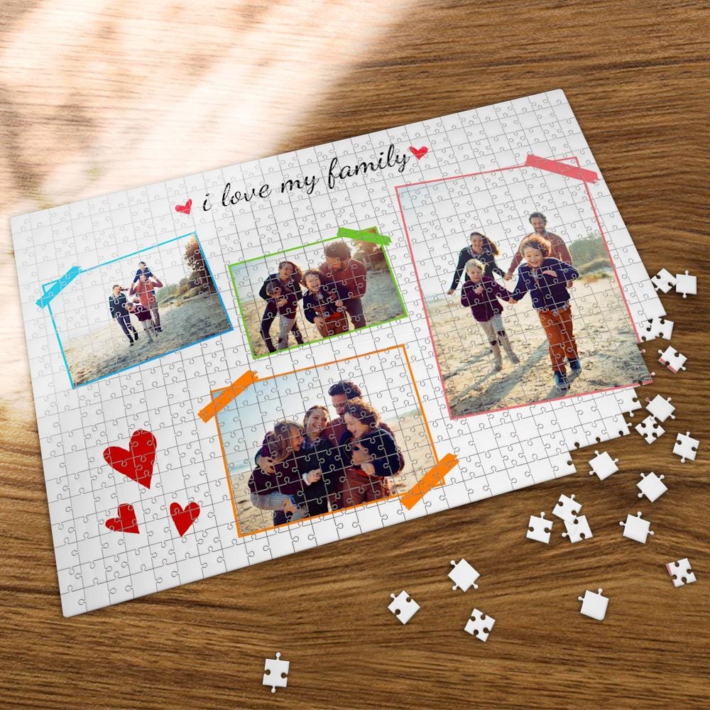 Father's Day Puzzle Custom Photo Puzzle Father's Day Gift  (35-1000 Pieces) - Giftlab