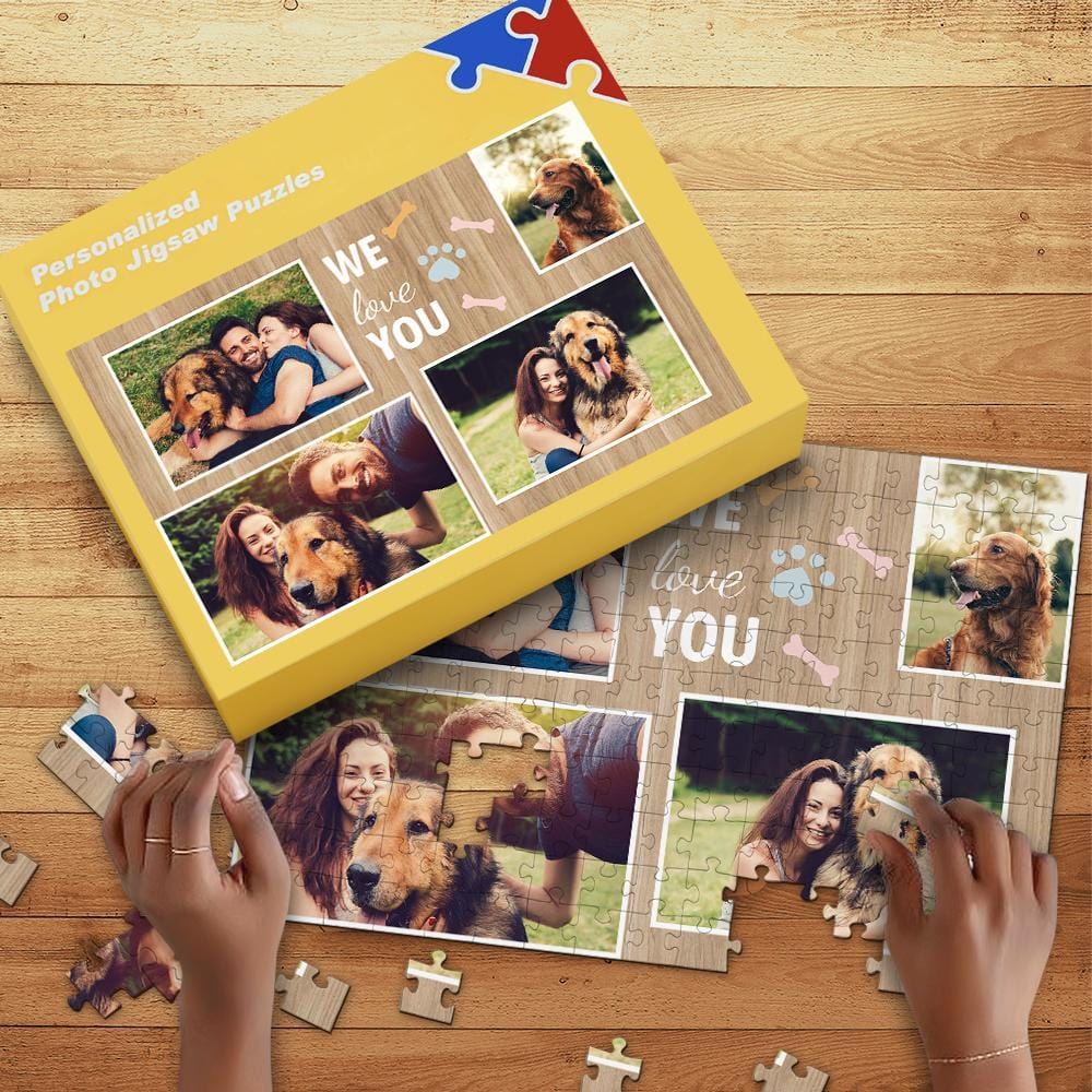 Pet Memorial Gift Personalized Puzzle with Box (35-1000 Piece) - Giftlab
