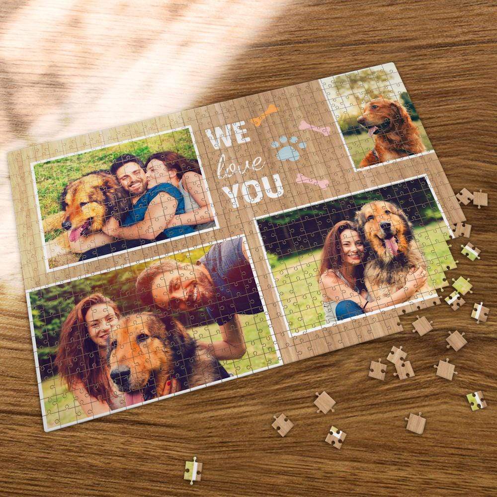 Pet Memorial Gift Personalized Puzzle with Box (35-1000 Piece) - Giftlab
