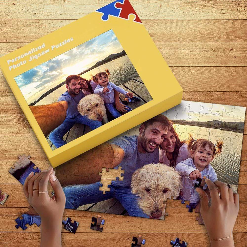 Personalized Picture Puzzle Anniversary Gifts For Grandpa - Giftlab