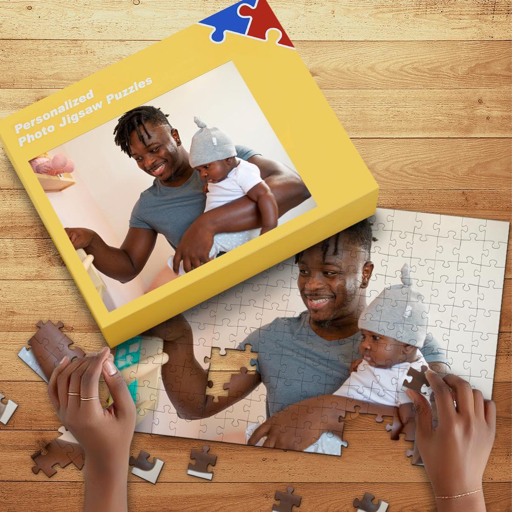 First Father's Day Gift Custom Puzzle Gift for Dad - Giftlab
