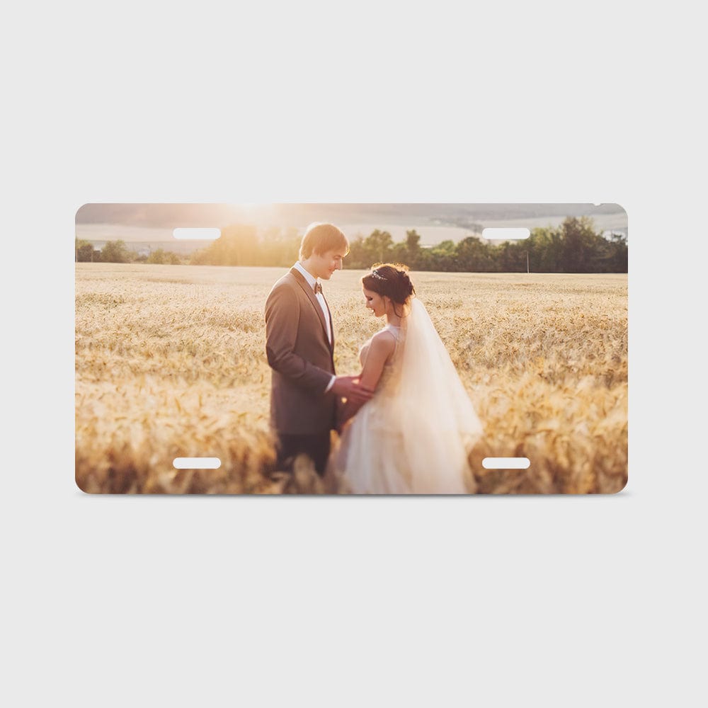 Custom Photo License Plate Custom License Plate Funny License Plate for Wedding Gift - Giftlab