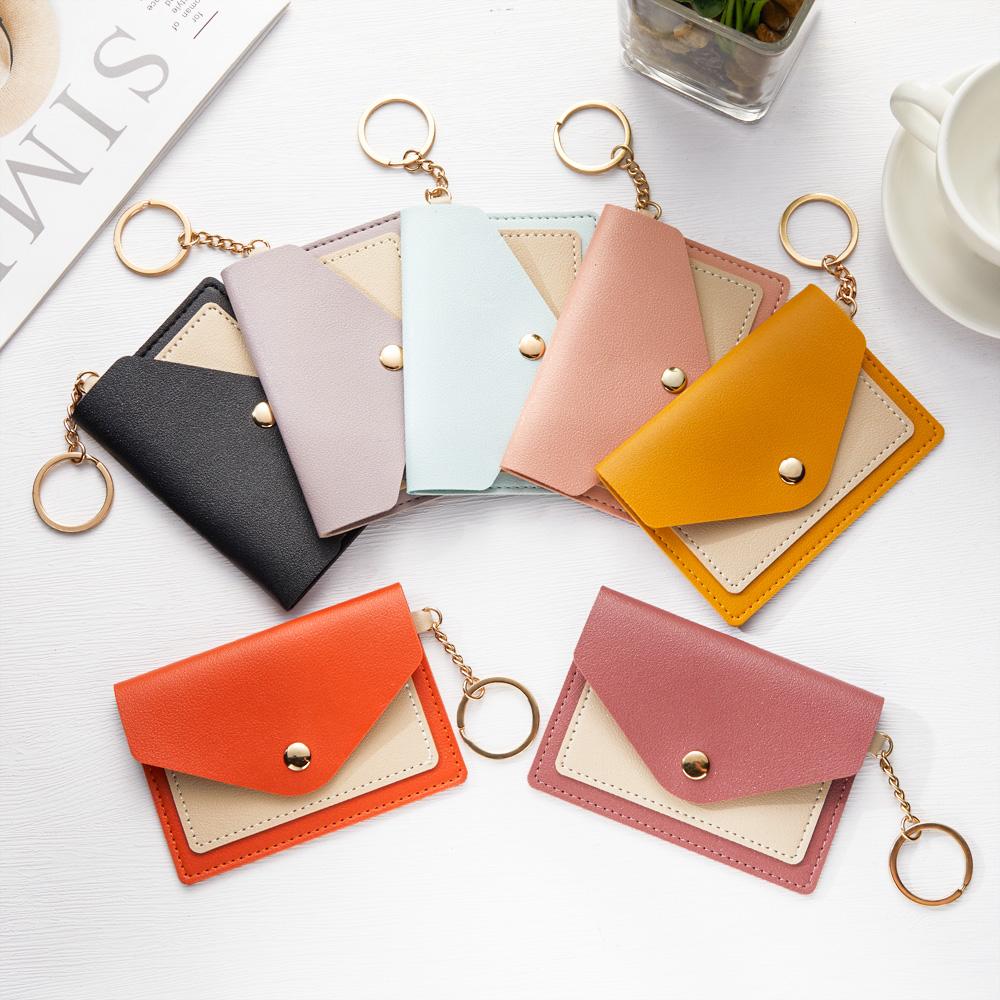 Custom Engraved Keychain Wallet Leather Card Holder Creative Gifts - Giftlab