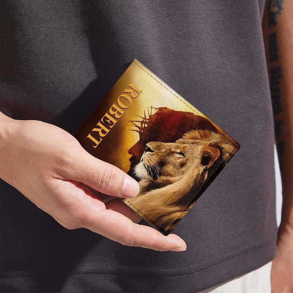 Name Of Jesus | Personalized Folded Wallet For Men