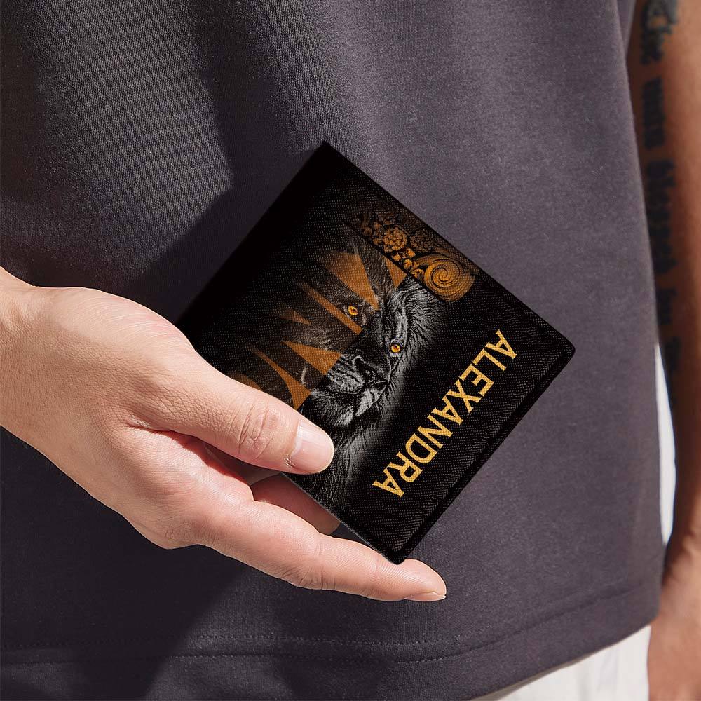 Be Strong | Personalized Name Folded Wallet For Men