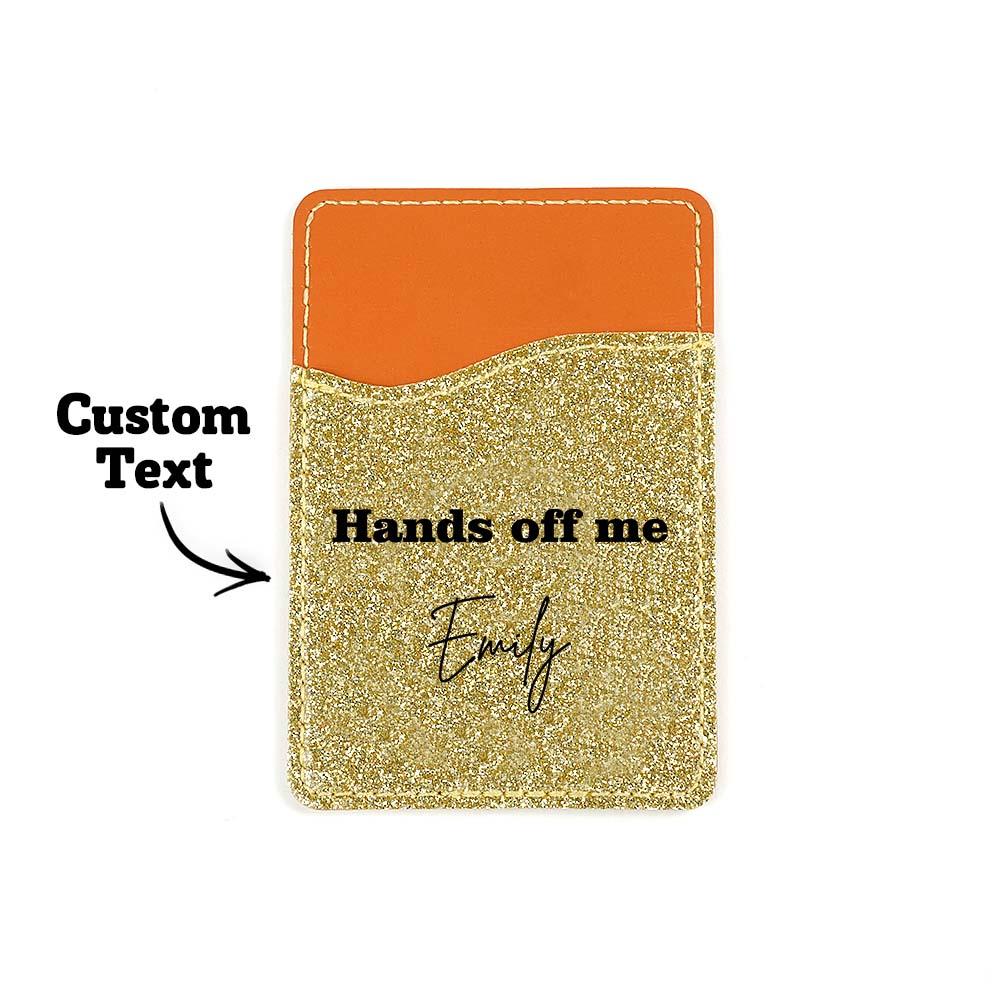 Personalized Text Cell Phone Wallet - myphotowallet