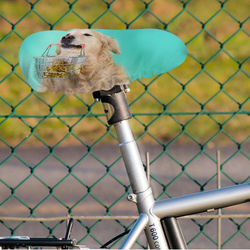 Custom Photo Bicycle Seat Cover, Waterproof Rain Bicycle Saddle Cover - Pet - Giftlab