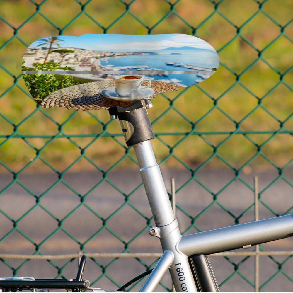 Custom Photo Bicycle Seat Cover, Waterproof Rain Bicycle Saddle Cover - Scenery - Giftlab