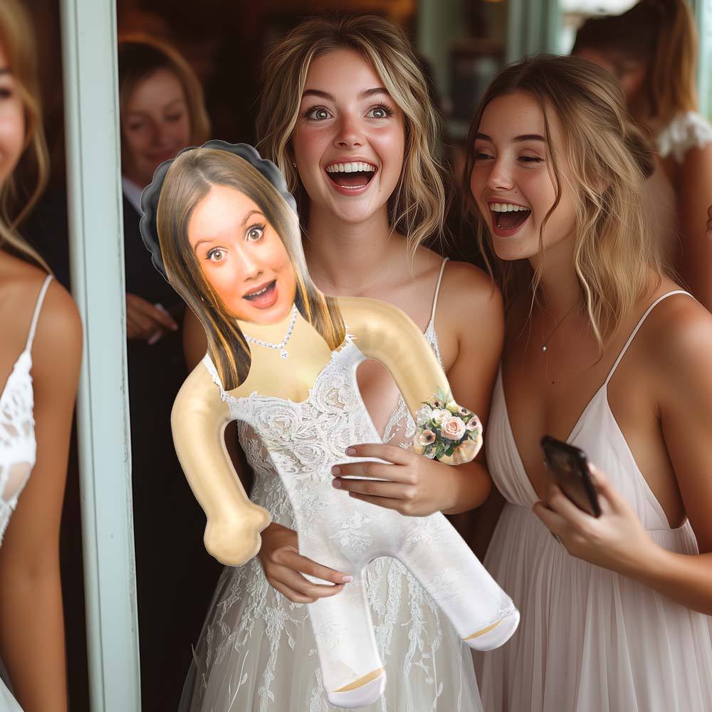 Personalized Bride Blow Up Dolls Custom Unique Gifts for Wedding Bachelorette Party - Giftlab