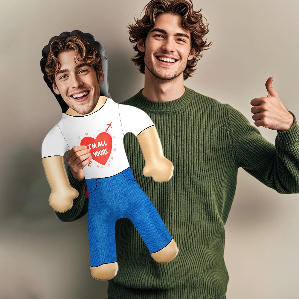 Personalized Couple Blow Up Doll Custom Your Face & Text Air Minime Doll - Giftlab