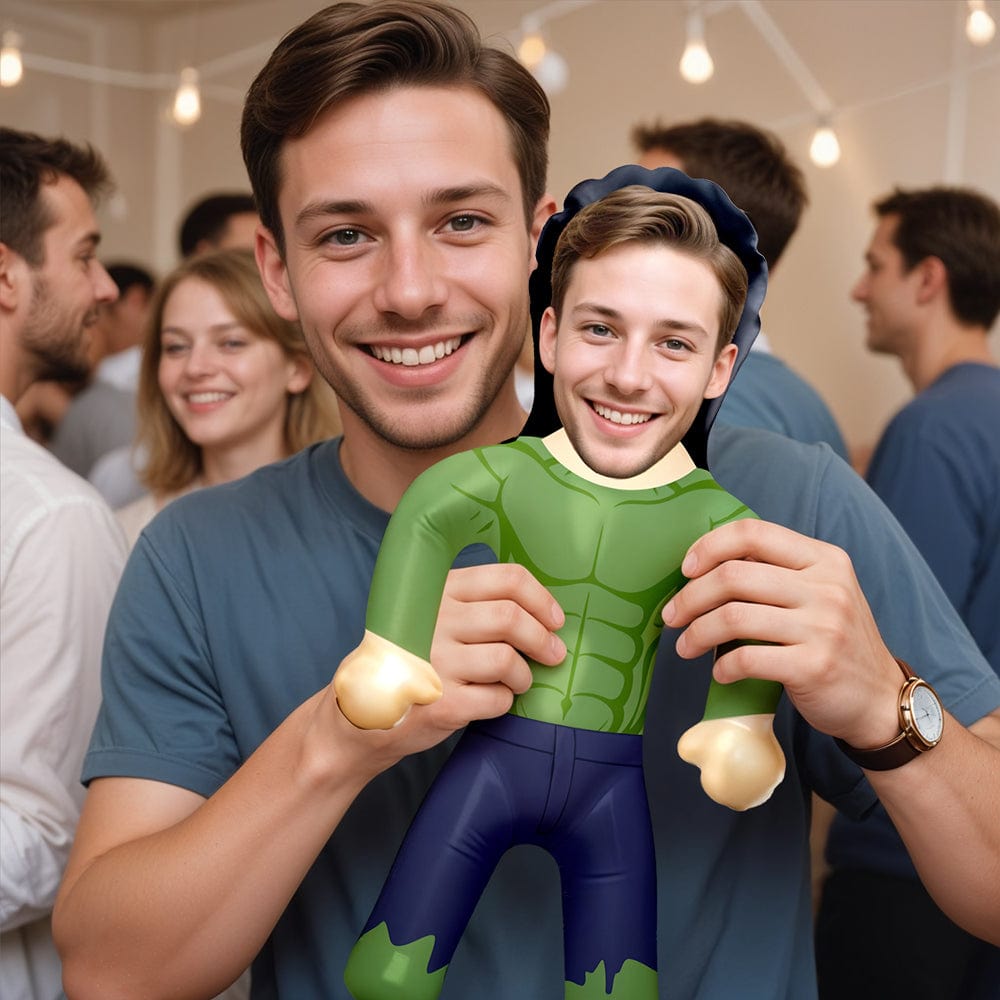 Superhero Inflatable Minime Balloon With Face Personalized Blow Up Dolls for Him/Kids - Giftlab