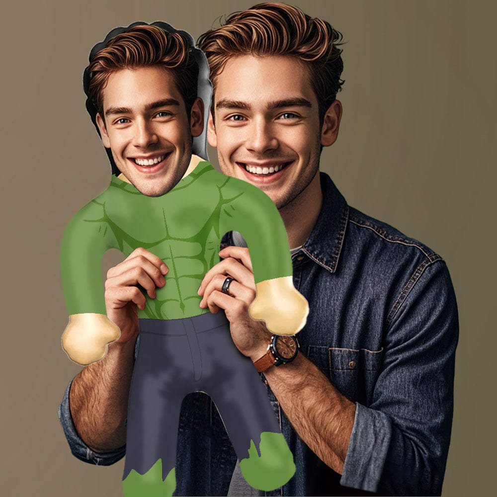 Superhero Inflatable Minime Balloon With Face Personalized Blow Up Dolls for Him/Kids - Giftlab