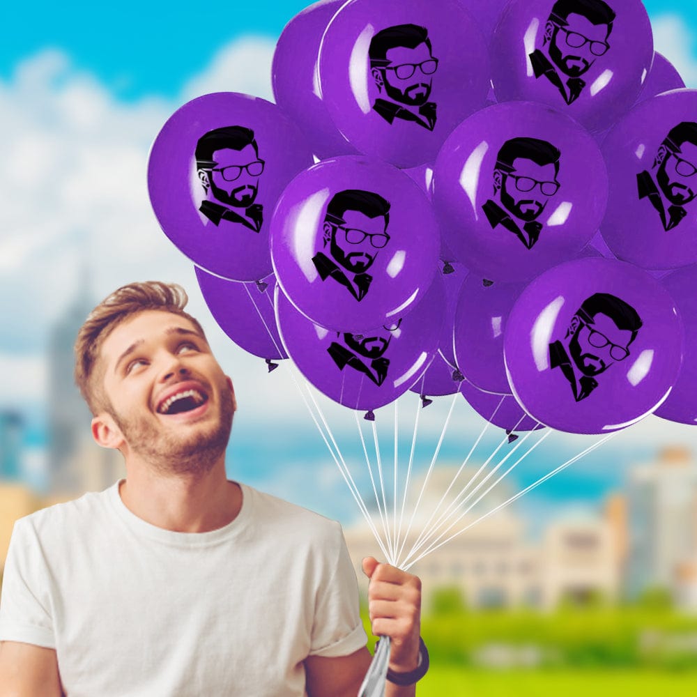 Personalised Balloons 100 Pack Latex Balloon Custom Logo Balloon Party Decoration Supplies - Giftlab